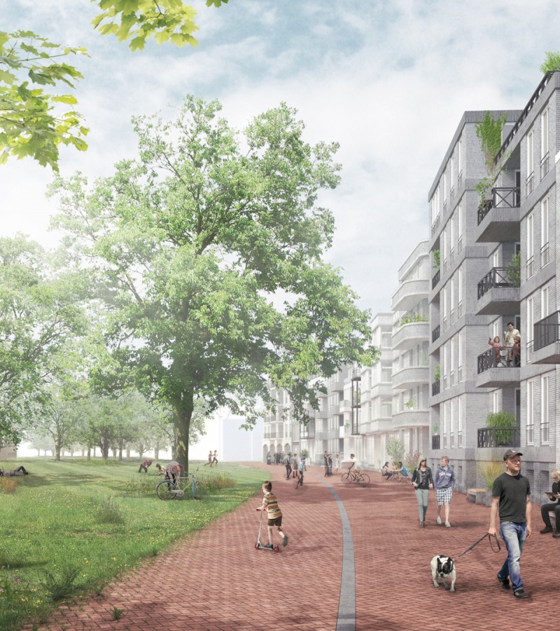 visualisatie woningbouw parkvilla luxe appartementen